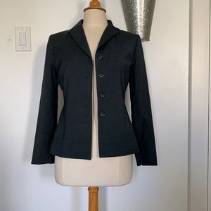 Charcoal Gray Button Up Blazer